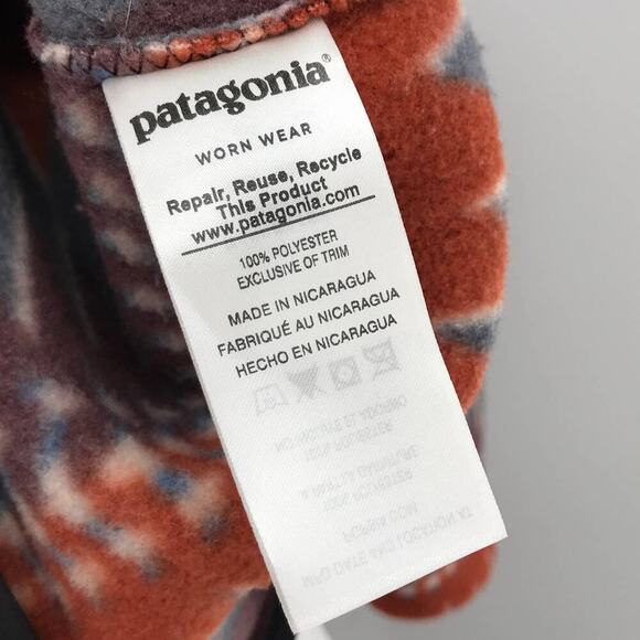 Patagonia Dark Ruby Laughing Waters Synchilla Snap-T Pullover XXS - Picture 10 of 11